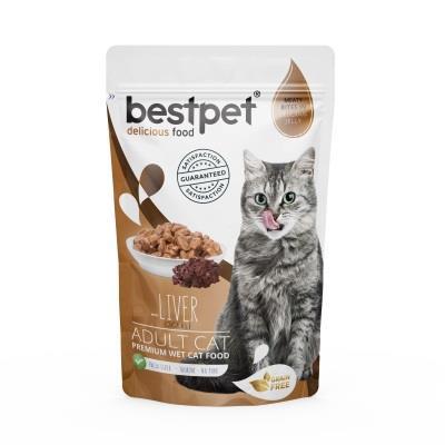 Bestpet Ciğerli Jelly Konserve Kedi Maması 85 Gr