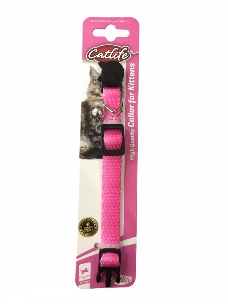 Catlife Kedi Boyun Tasması Pembe Zilli 28 Cm