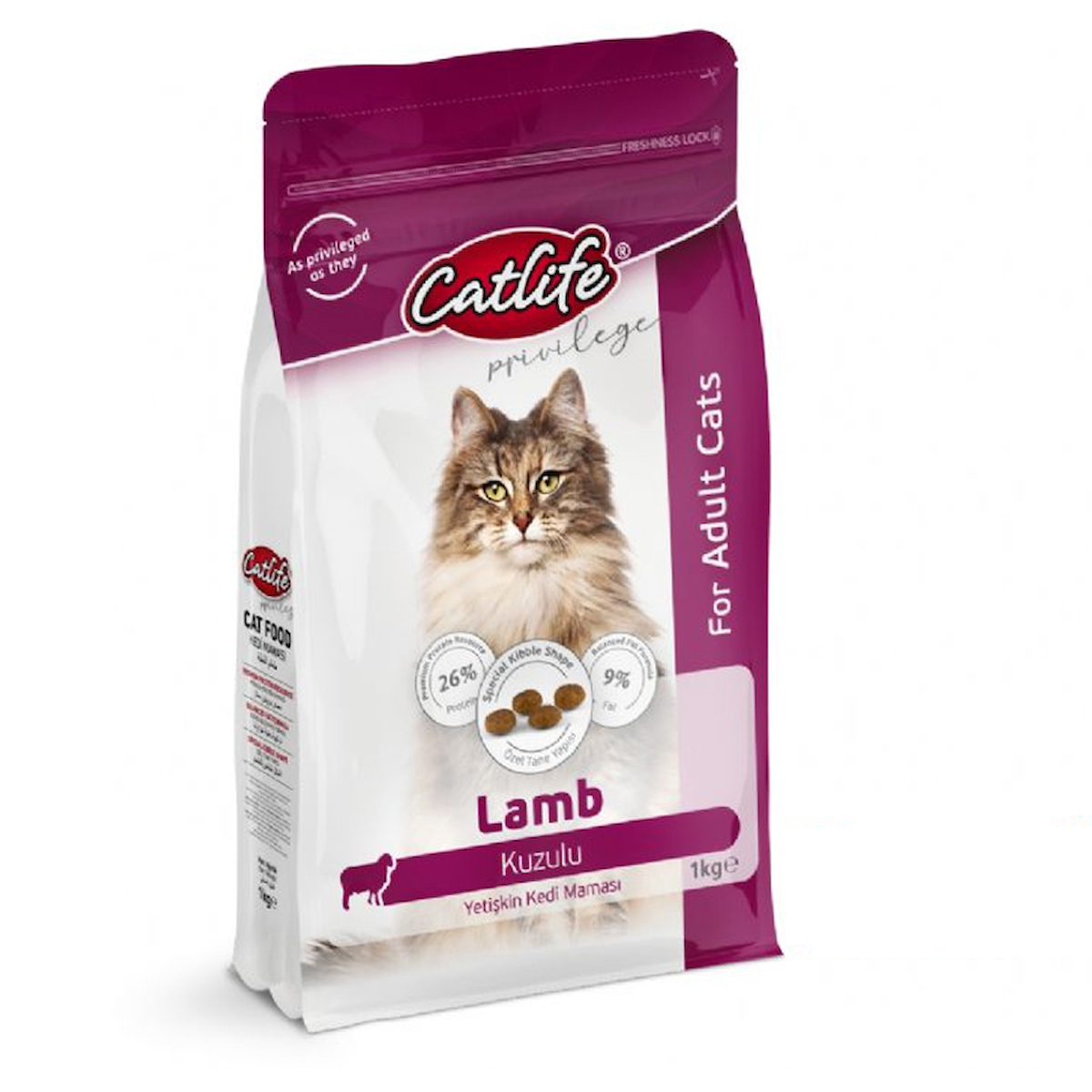 CLFD11-Catlife Kuzulu Yetişkin Kedi Maması 1 Kg