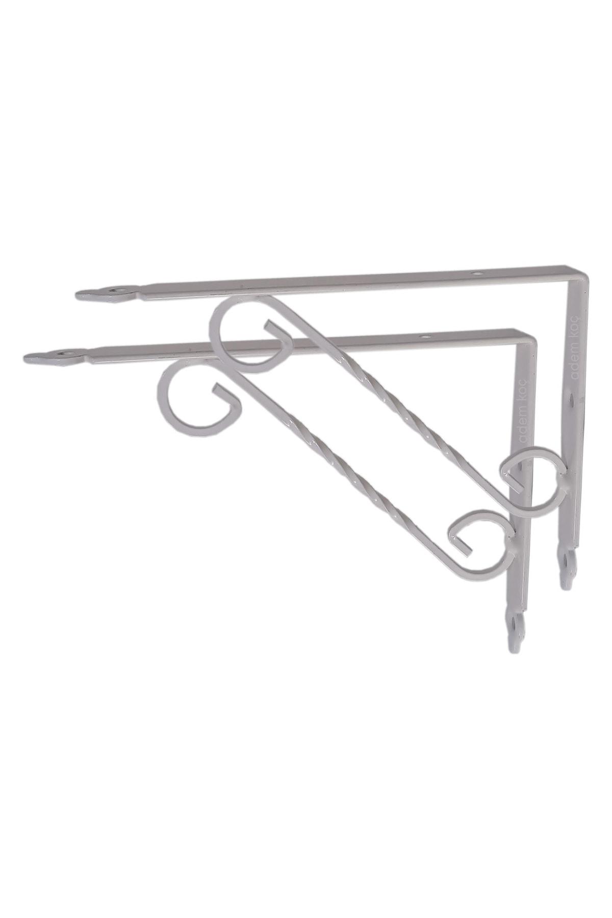 Ferforje Raf Altı Metal L Ayak - 20x15 Cm (2 Adet)