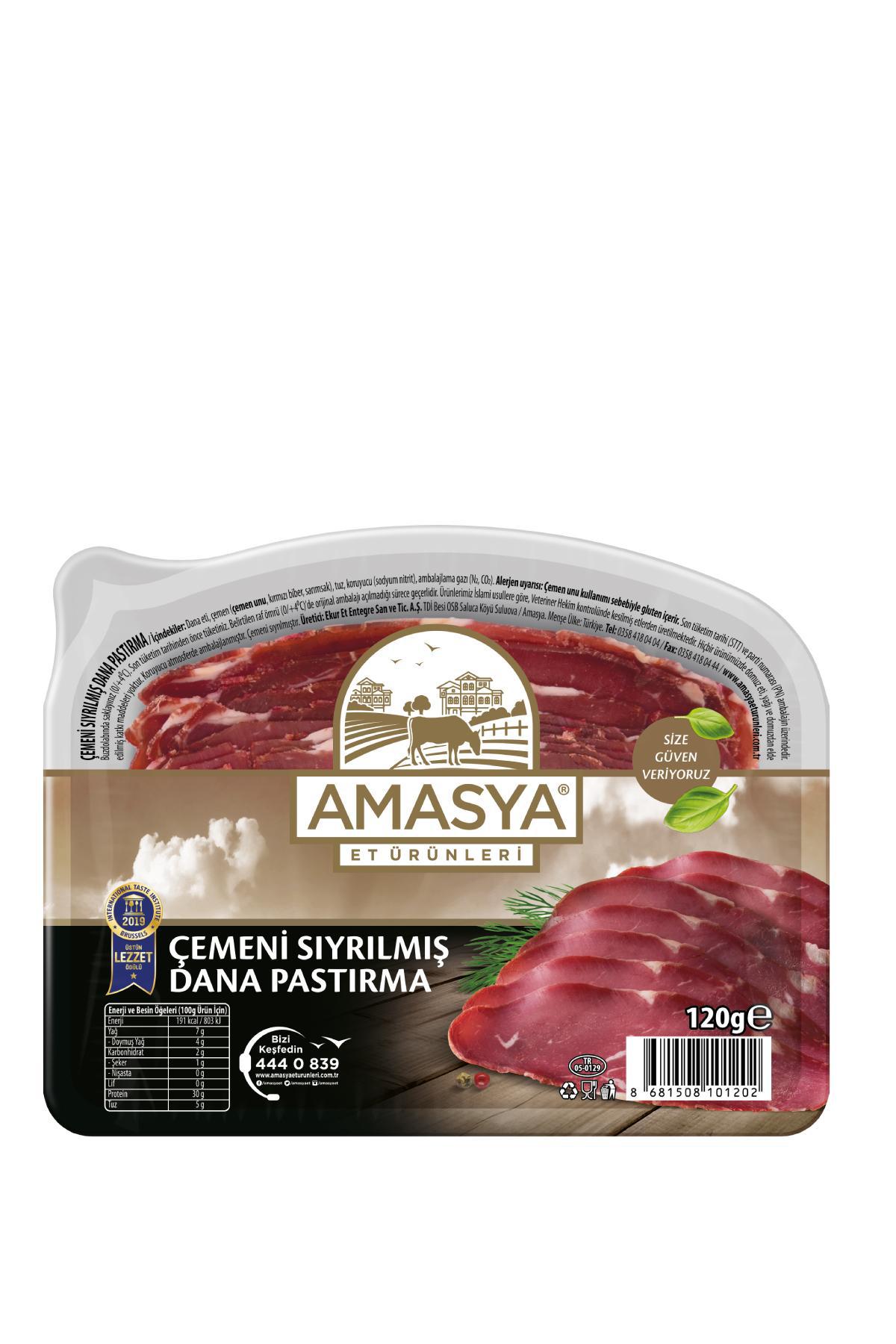 Çemeni Sıyrılmış Dana Pastırma 120 g