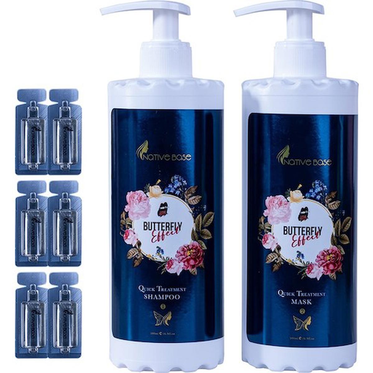 Native Base Quick Treatment Şok Keratin Bakım Set Butterfly Effect NTB19-QT