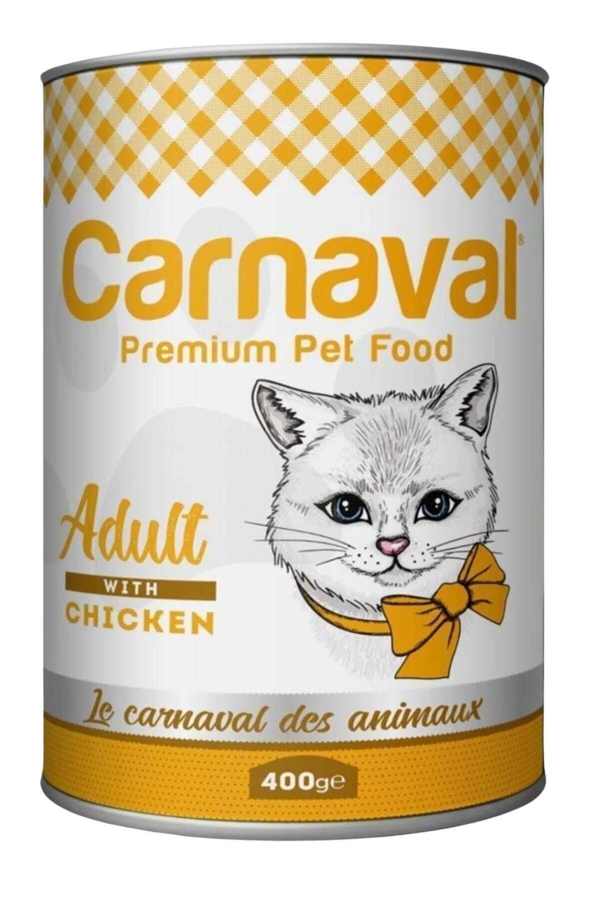 Carnaval Premium Yetişkin Kedi Konservesi Tavuklu 400 Gr