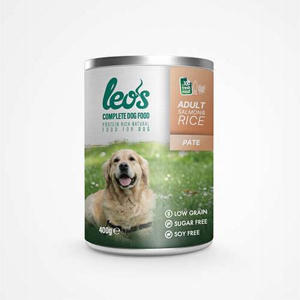 Leos Somonlu ve Pirinçli Ezme Köpek Konservesi 400 Gr 