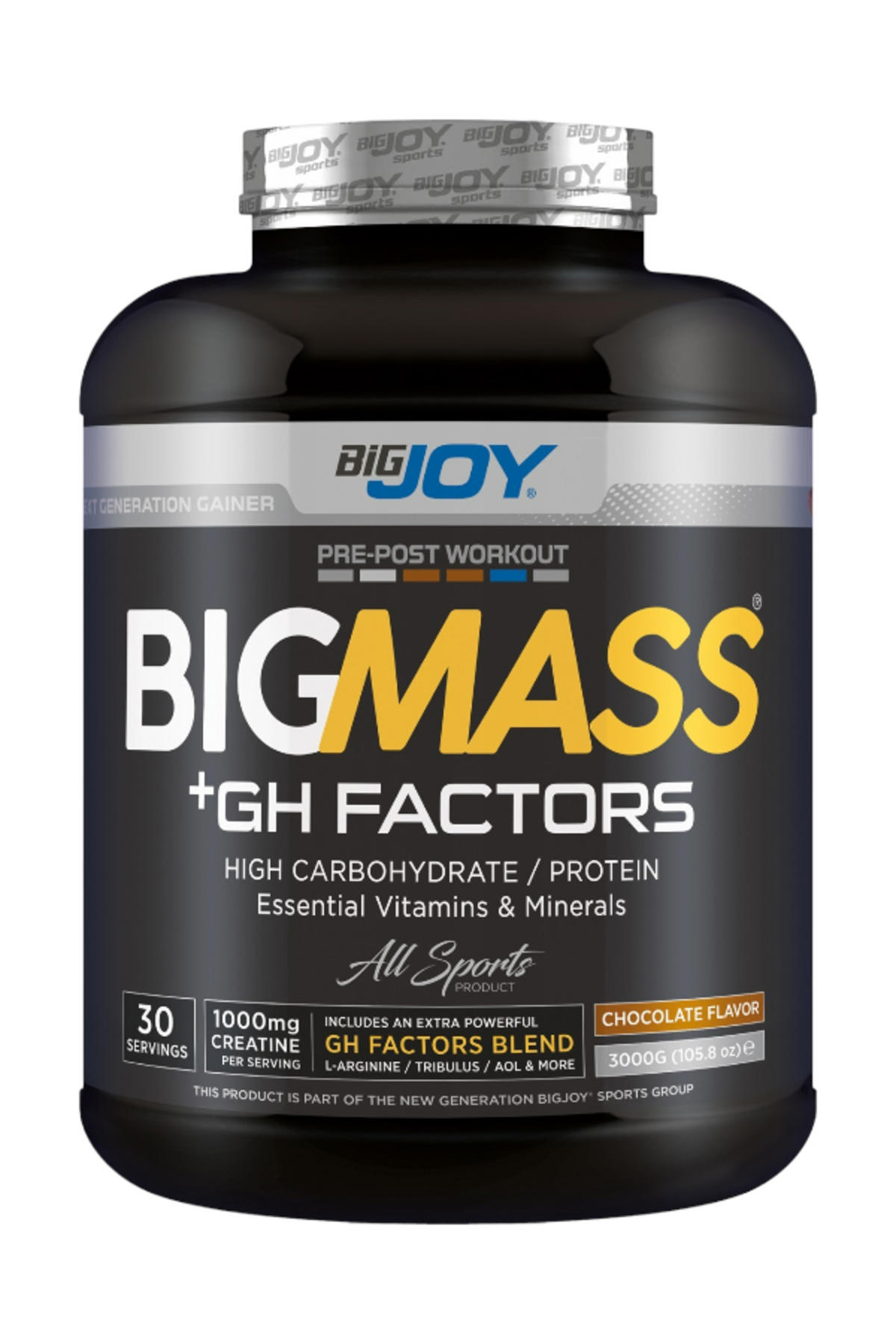 Bigmass Gh Factors Mass Gainer 3 Kg Çikolatalı Karbonhidrat Tozu High Carbonhidrate&Protein&Vitamins