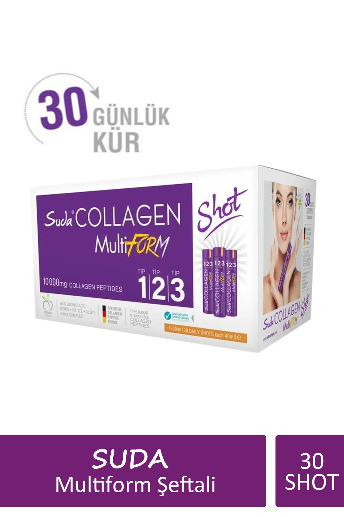 Suda Collagen Multiform Şeftali 30 Shot