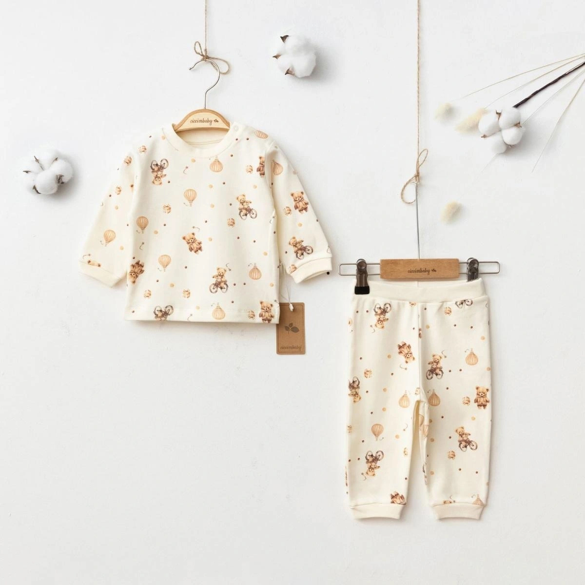 Ciccim Baby Ayıcık Desen Pijama Takımı 5034