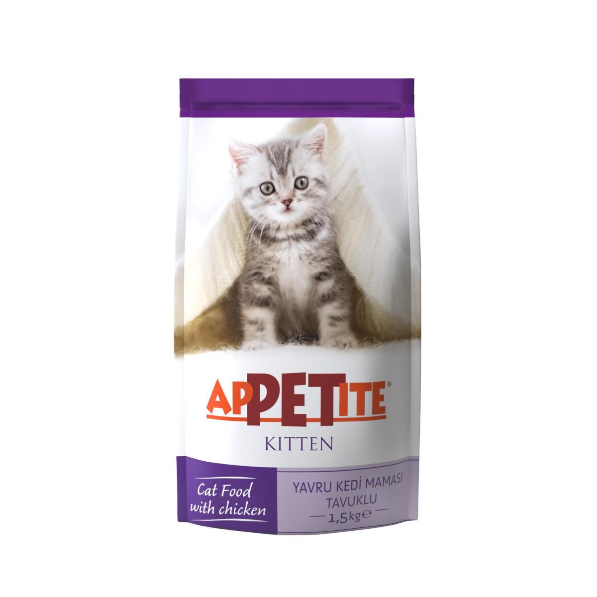 Appetite Kitten Tavuklu Yavru Kedi Maması 1.5 KG