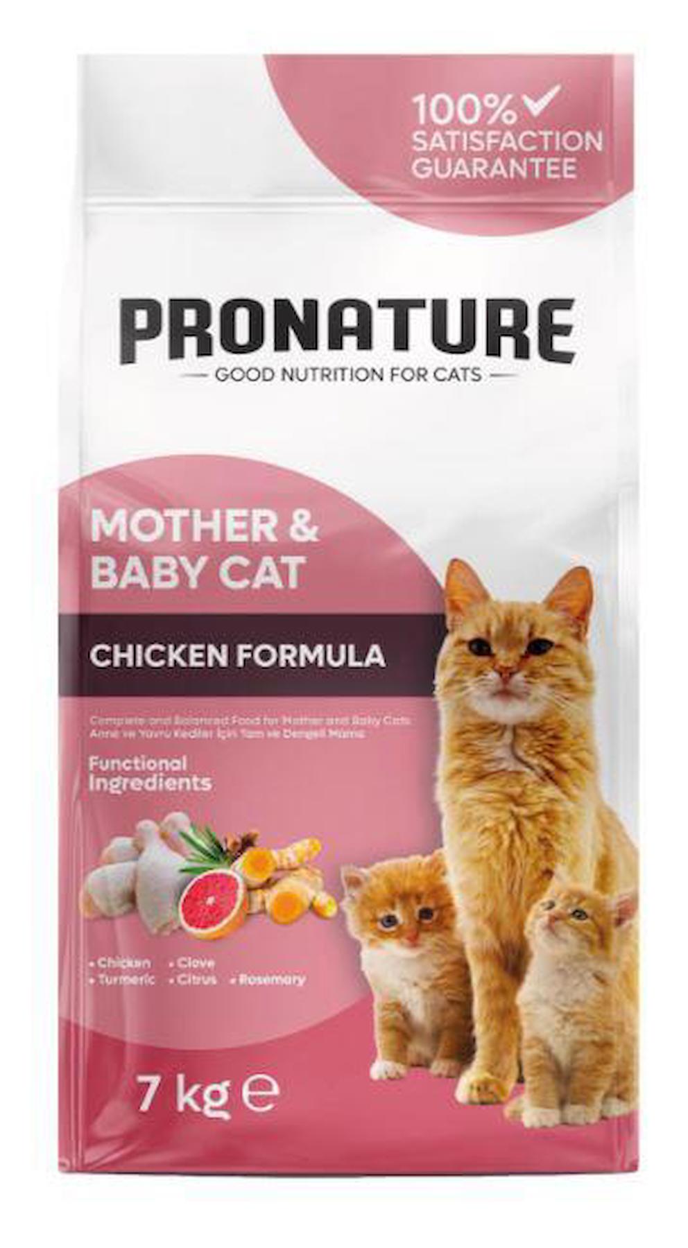 Pronature Mother & Baby Tavuk Etli Kuru Kedi Maması 7 Kg