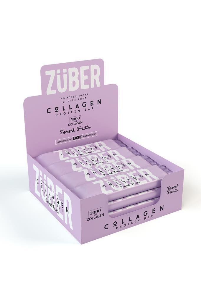 Züber Orman Meyveli Kolajen Protein Bar 35 G - 12 Adet x 35Gr