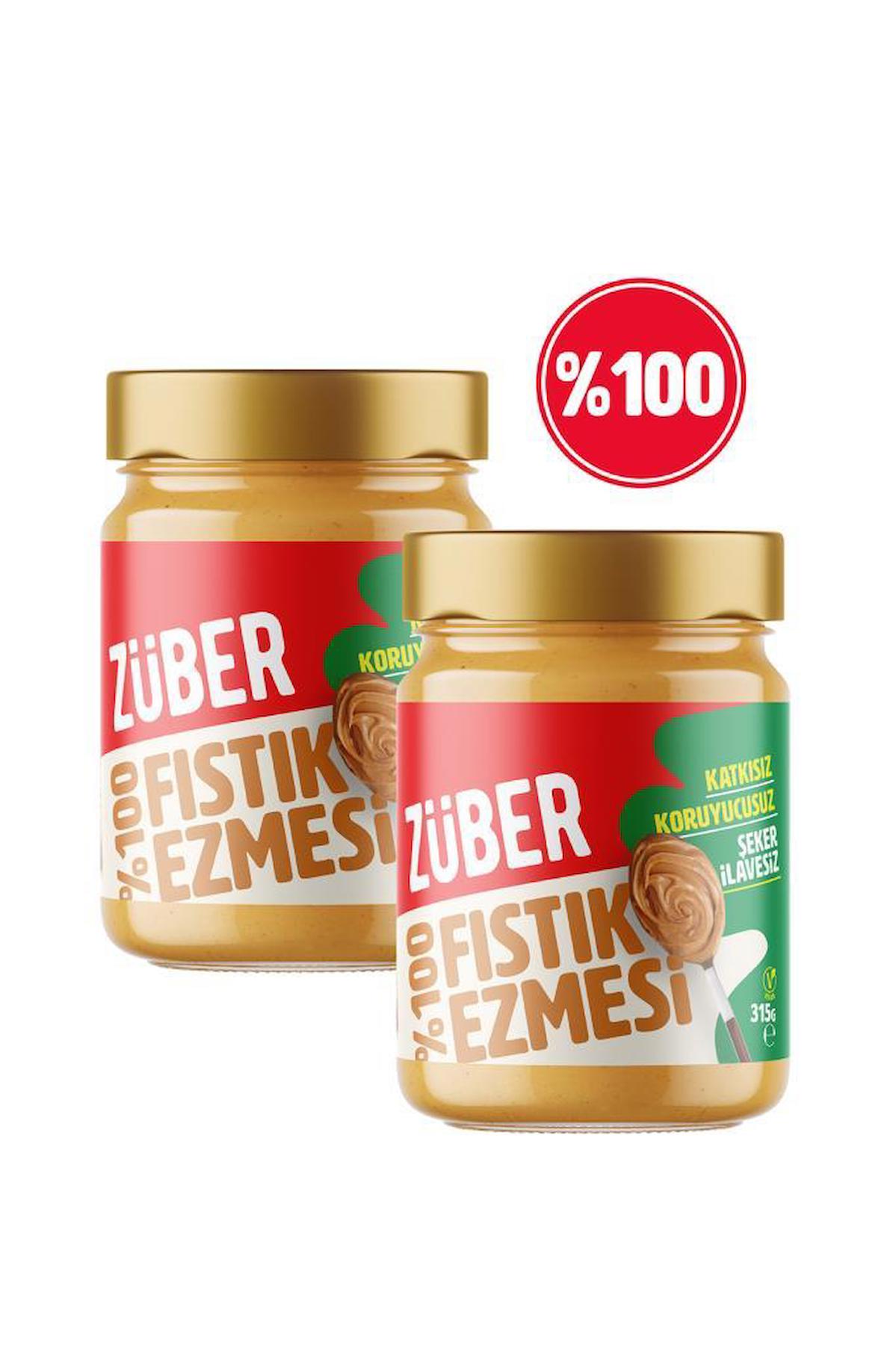 Züber %100 Fıstık Ezmesi 315G X 2 Adet