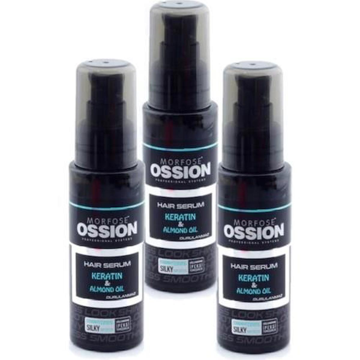 Morfose Ossion  Keratinli Saç Bakım Serumu 75ml X 3 Adet