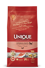 Unique Sterilised Somonlu 2 kg (Kısırlaştırılmış Kedi Mama)