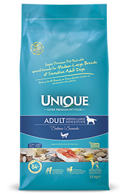 Unique Medium Somonlu Tüm Irklar Yetişkin Kuru Köpek Maması 15 kg