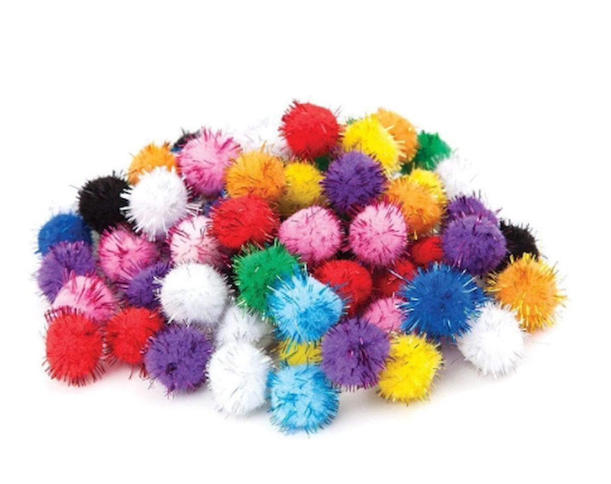 Puti Pom Pom Karışık Metalik 10mm-20mm-30mm