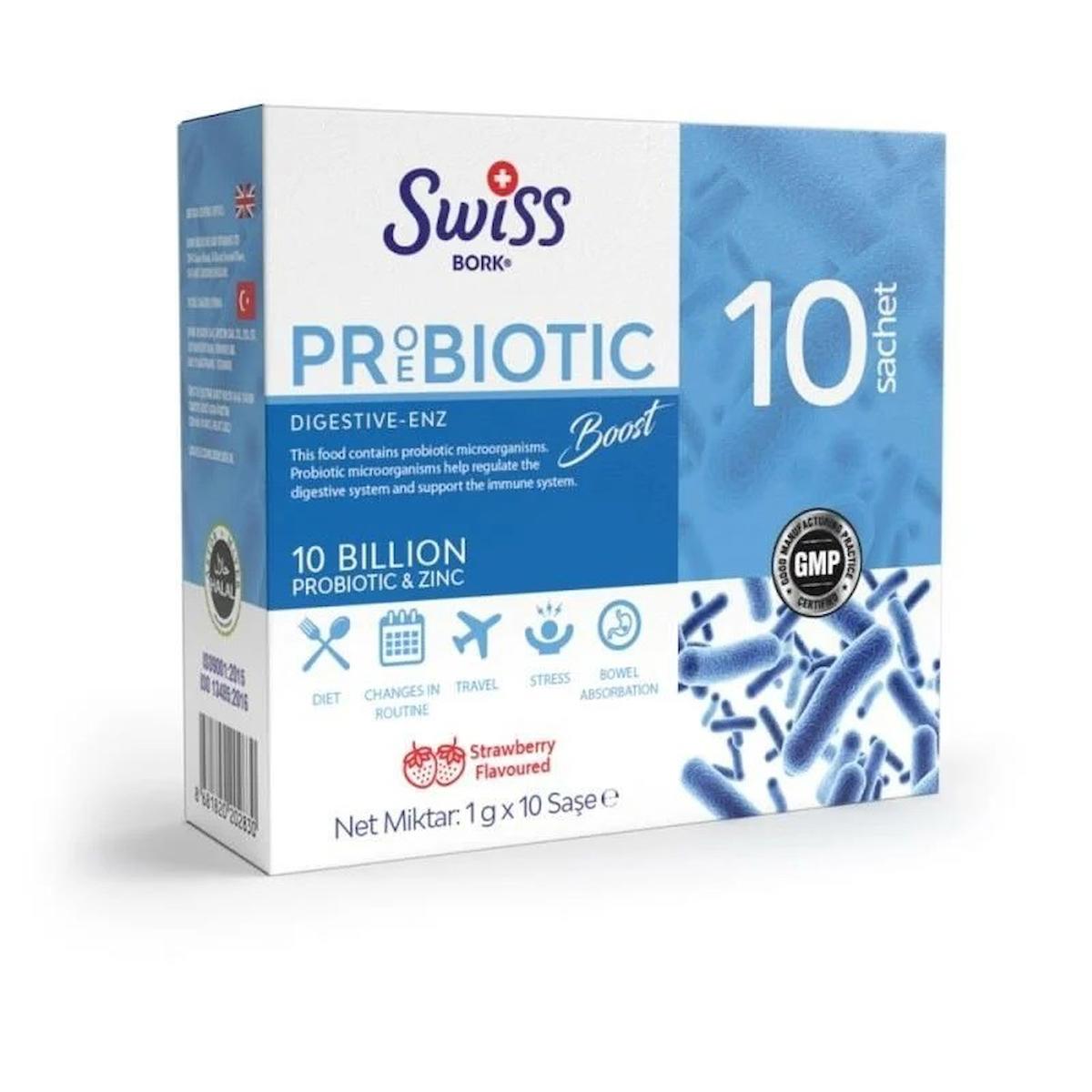 SWISS BORK BOOST PROBIOTIC 10 SASE