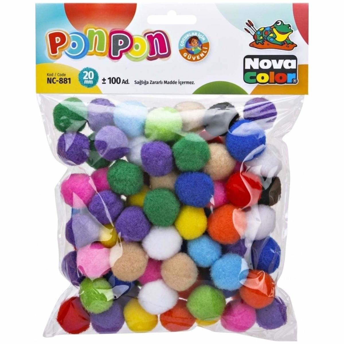 Nova Color Ponpon 20 Mm. 100 Adet