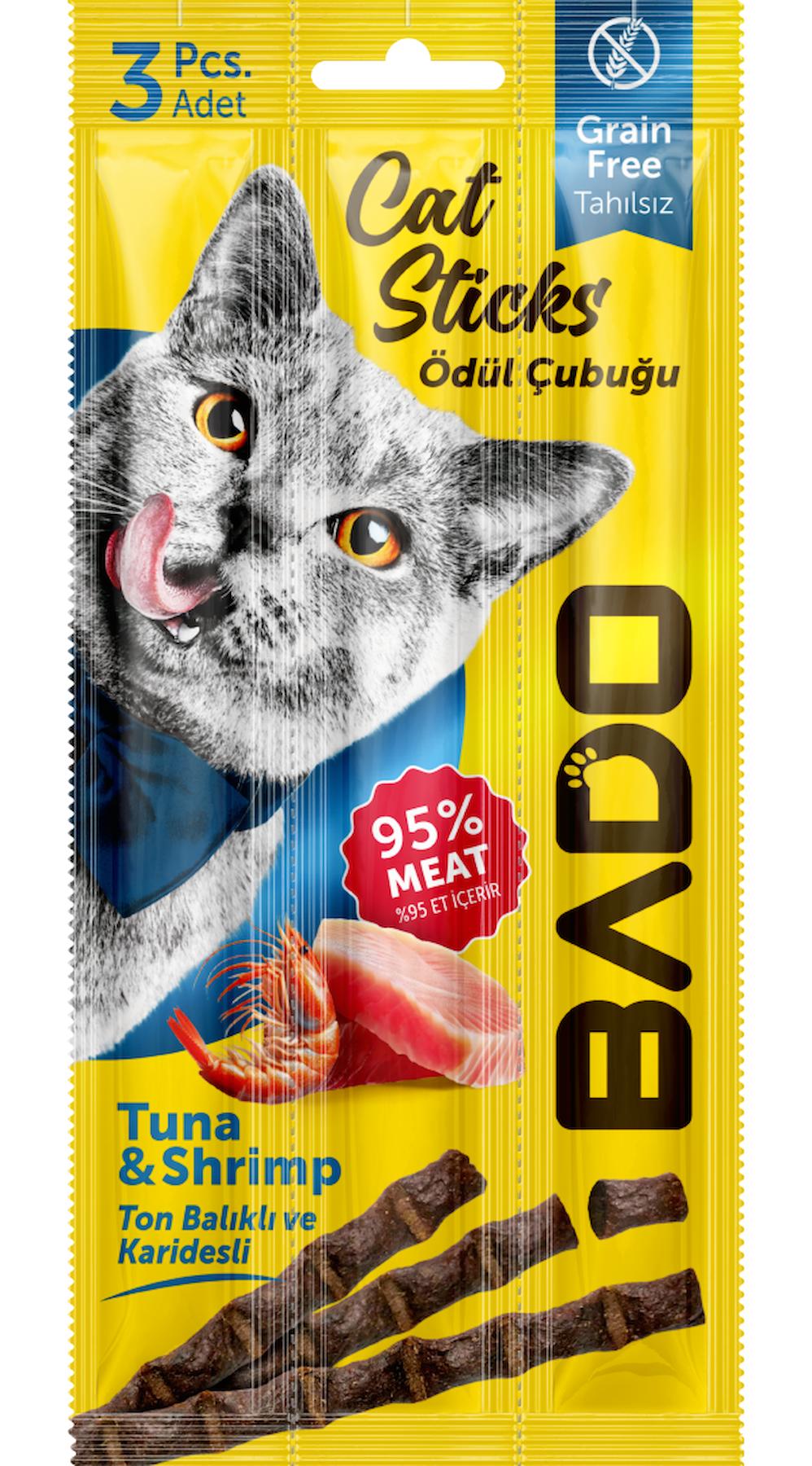 Bado Kedi Ödül Çubuğu Tuna Balıklı&Karidesli 3x5gr