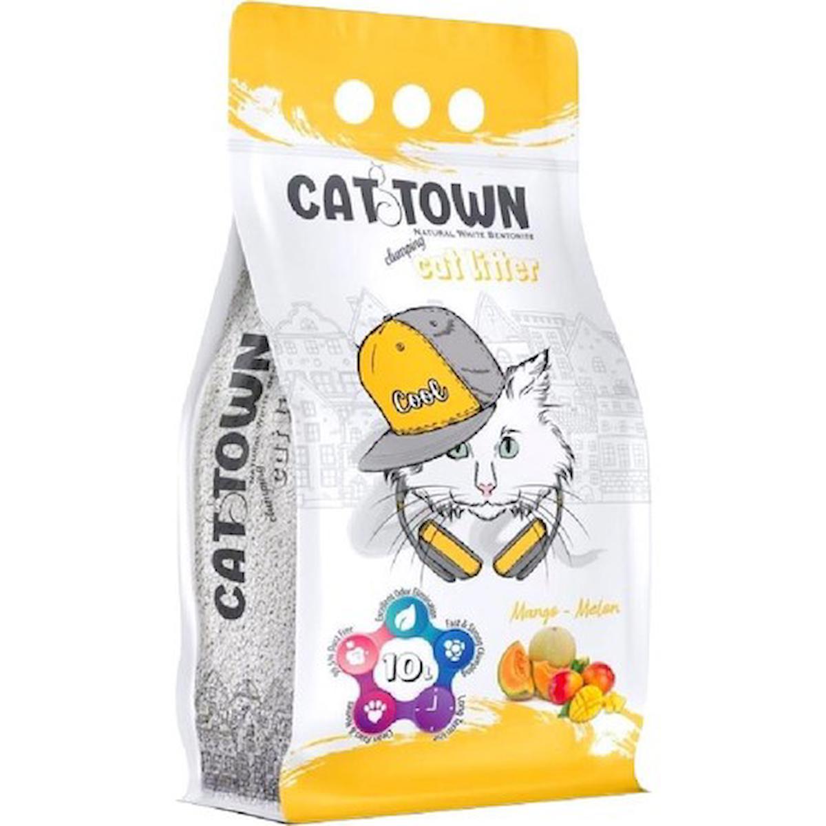 Cat Town Mango Melon Kokulu İnce Taneli Bentonit Kedi Kumu 10 Lt