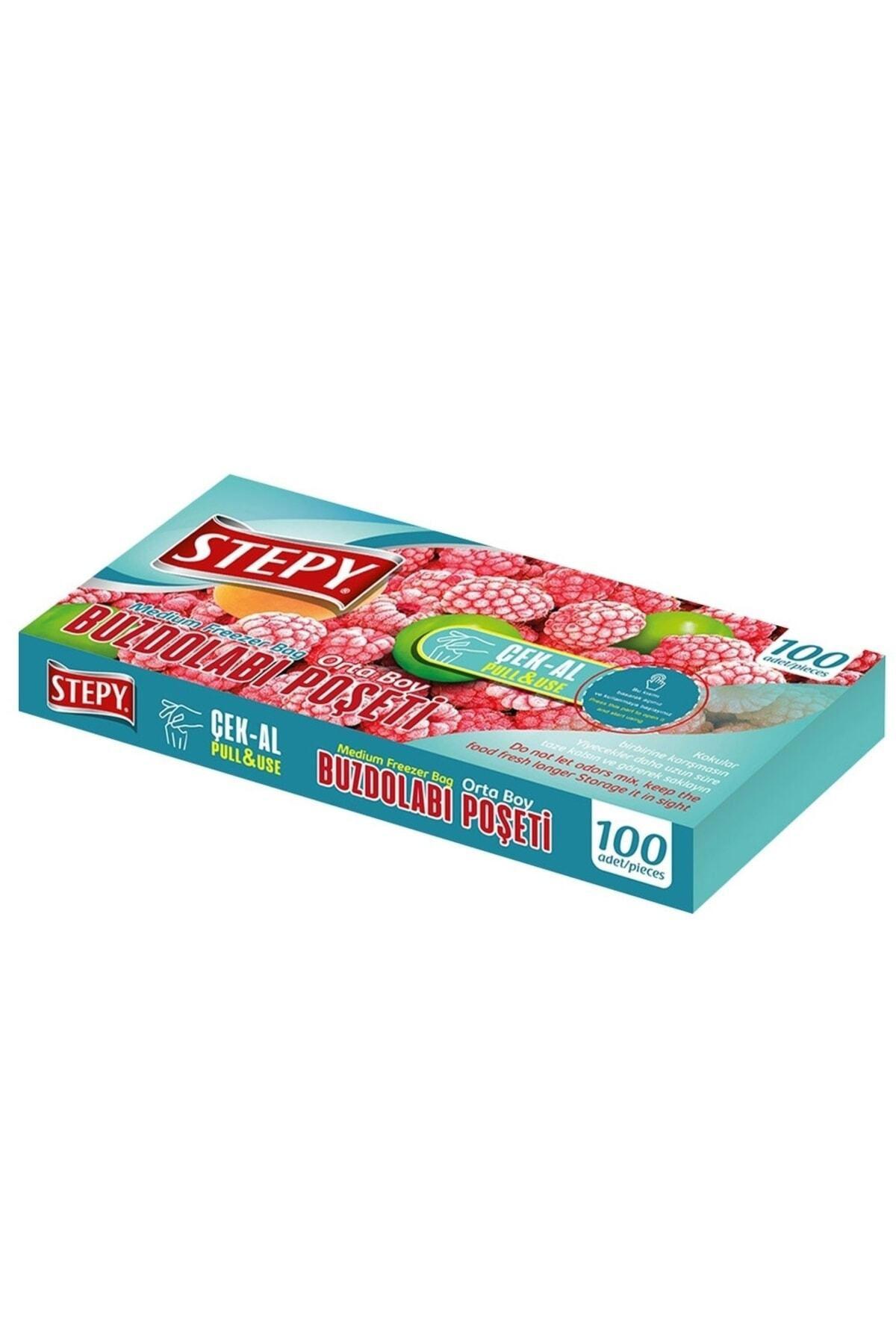 STEPY BUZDOLABI POŞETİ ORTA BOY 100 ADET ÇEK-AL