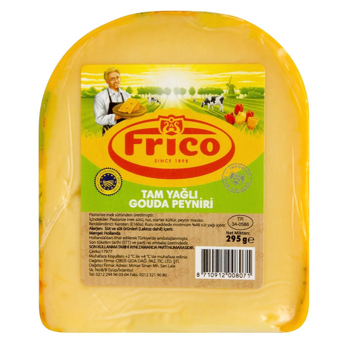 Frico Tam Yağlı Sade Gouda Peyniri 150 gr