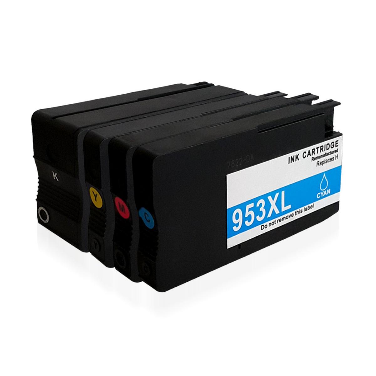 Photo Ink Bk Hp 953Xl 1 Set 4 Renk Kartuş- Hp 7220, 7230, 7240, 8240, 8710, 8720, 8730, 8740