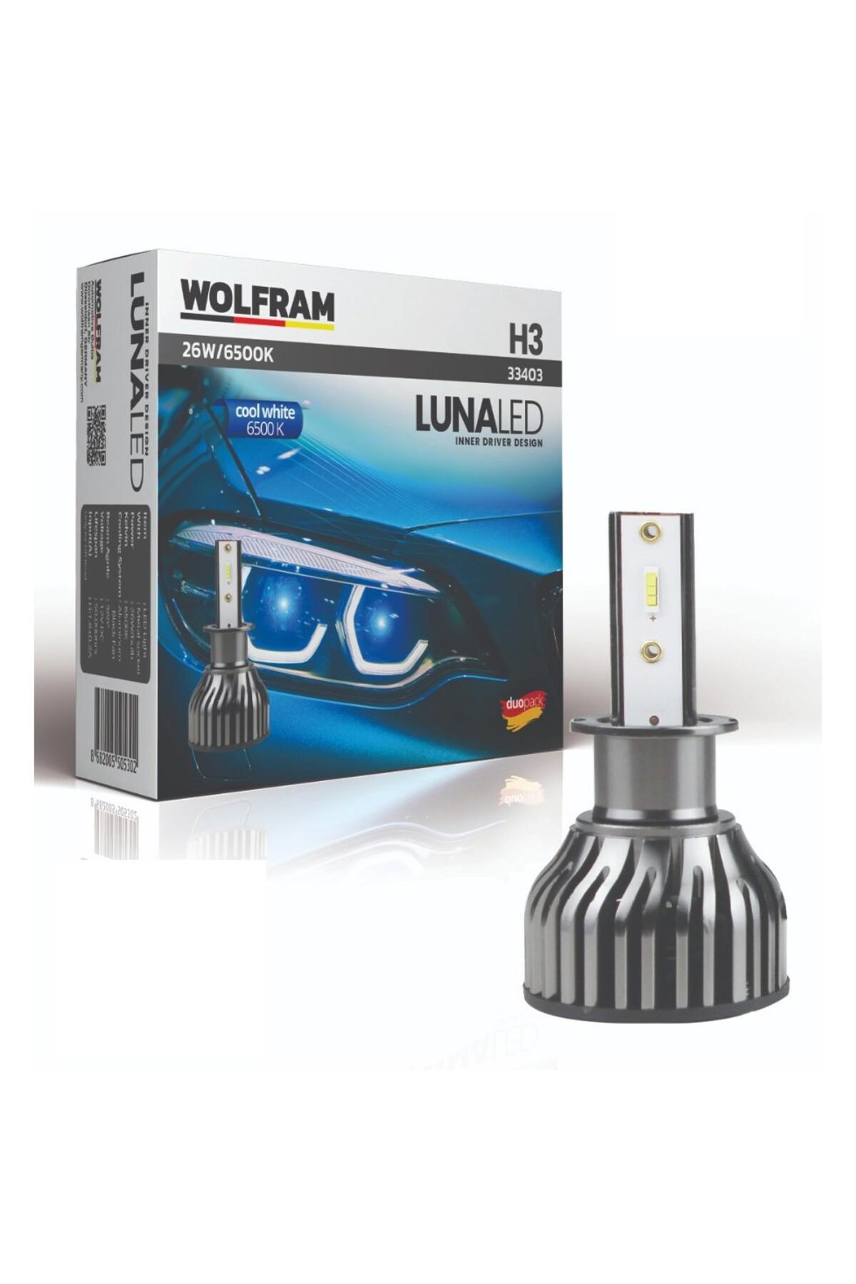 WOLFRAM Luna H3 Led Far Ampul Takımı