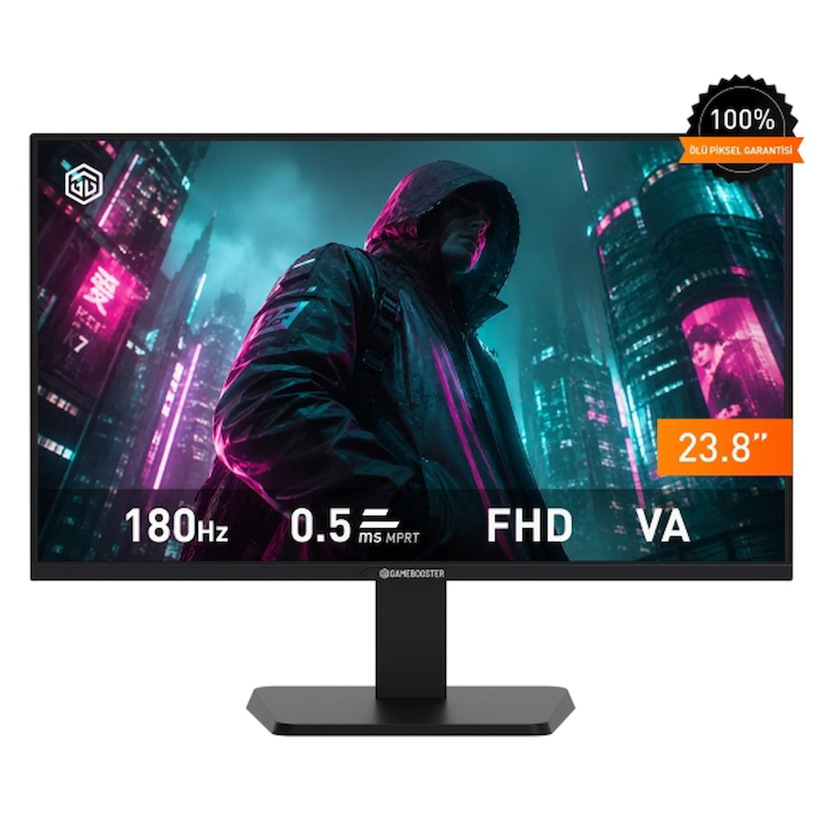 GameBooster GB-24V1F180FFVK EDGE EF18 23.8″ 180Hz 0.5ms FHD VA HDMI DP Oyuncu Monitörü