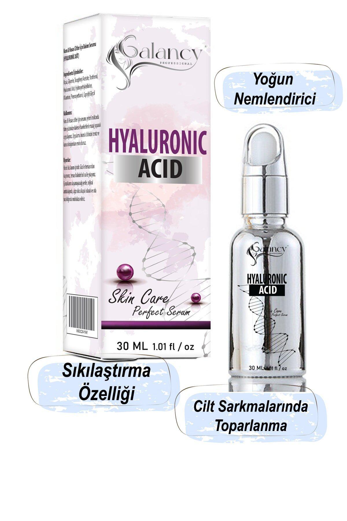 Galancy Yaşlanma Karşıtı Hyalüronik Asit 30 Yaş + Yüz ve Boyun Serumu 30 ml Bakım Seti 