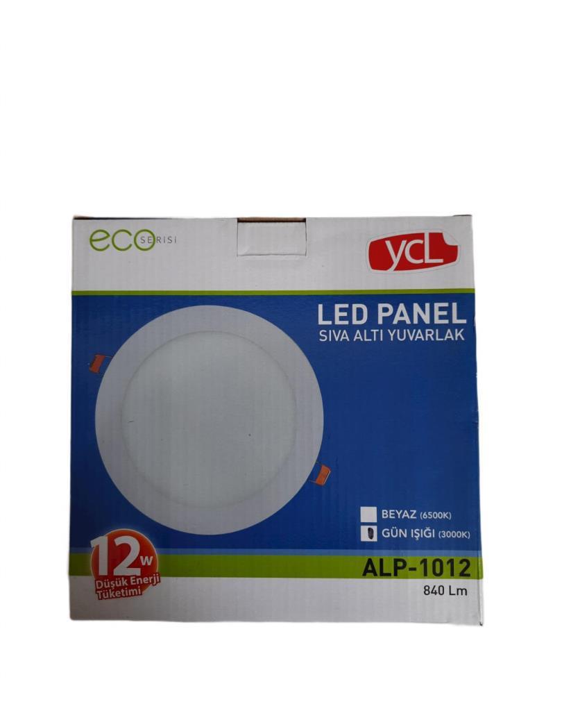 Yücel 12W Led Panel Eko Yuvarlak Günışığı 3000k