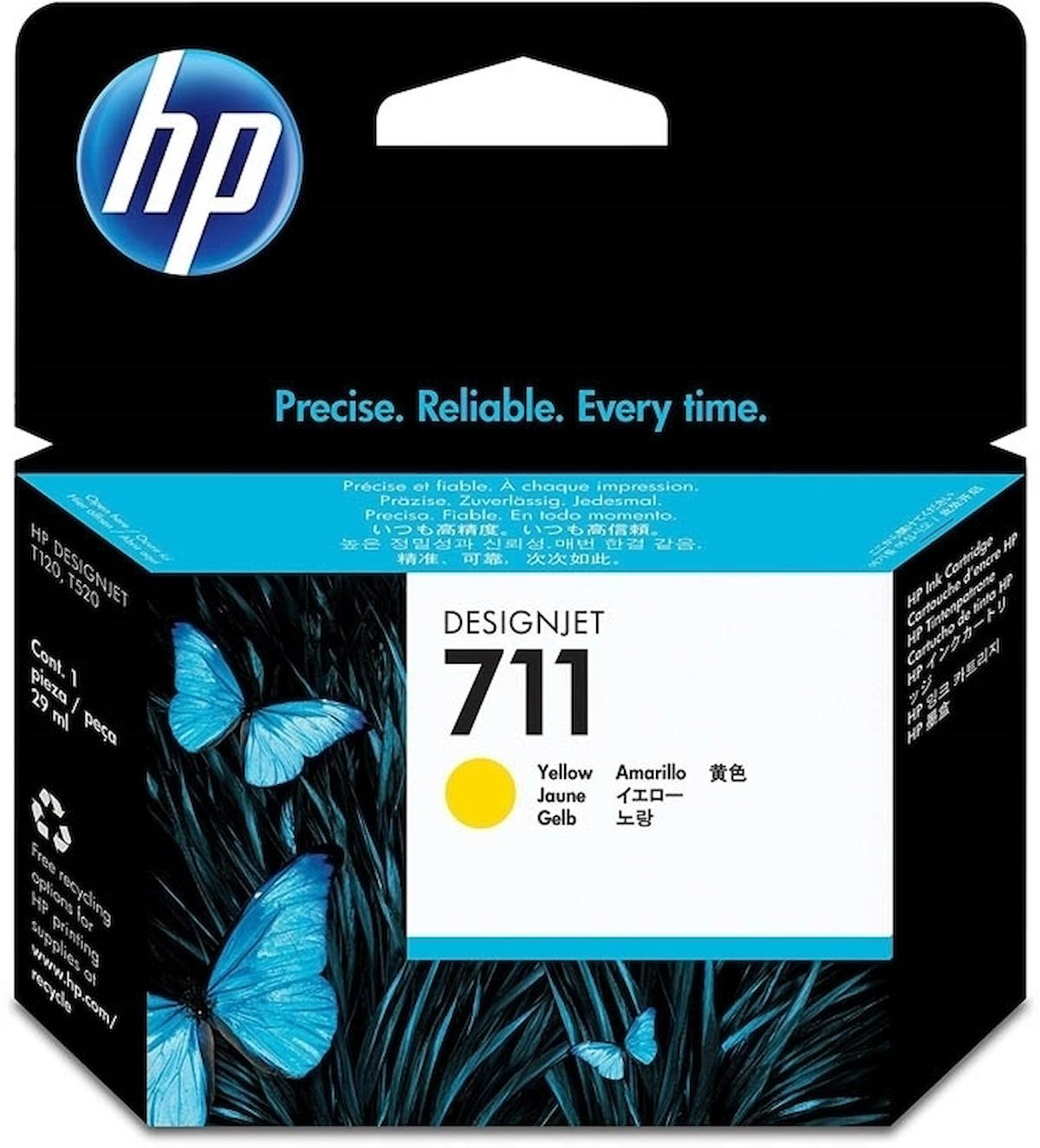 Tonersepeti Hp 711 CZ132A Sarı Orjinal Kartuş