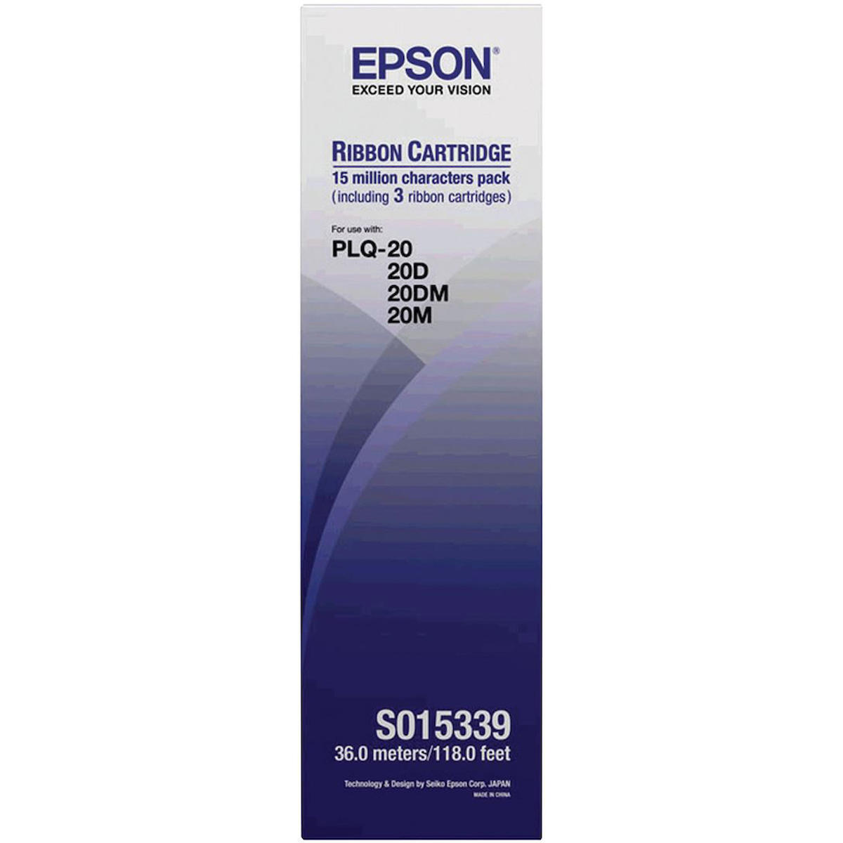 Tonersepeti Epson PLQ-20 S015339 Orjinal Şerit (3'lü Paket)