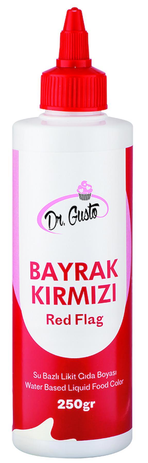 Dr Gusto Bayrak Kırmızı Su Bazlı Sıvı Gıda Boyası 250 gr