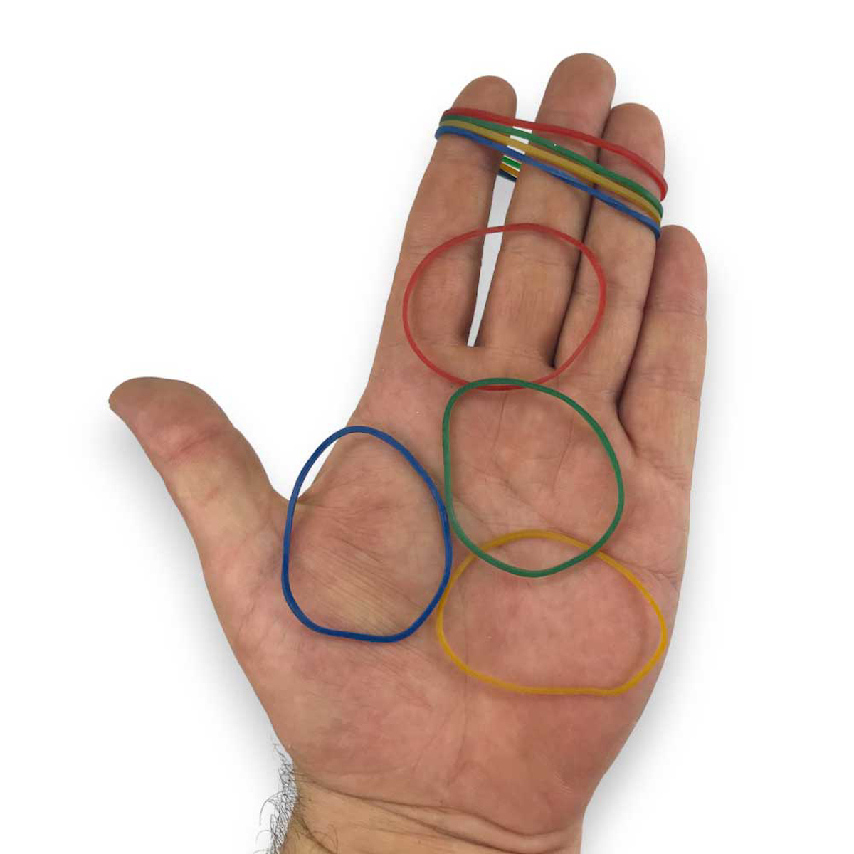 Renkli Para Lastiği Karışık 4 Renk 70mm 1000 Adet