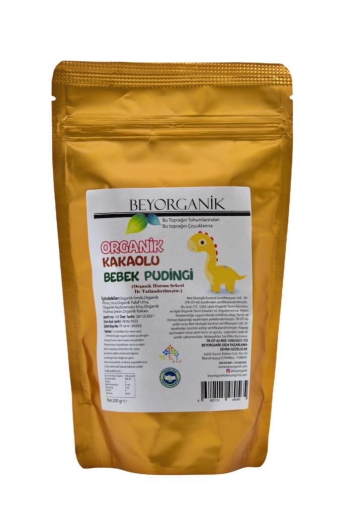 BeyOrganik Kakaolu Bebek Pudingi 200 Gr (organik Hurma Tozu Ile Tatlandırılmış)