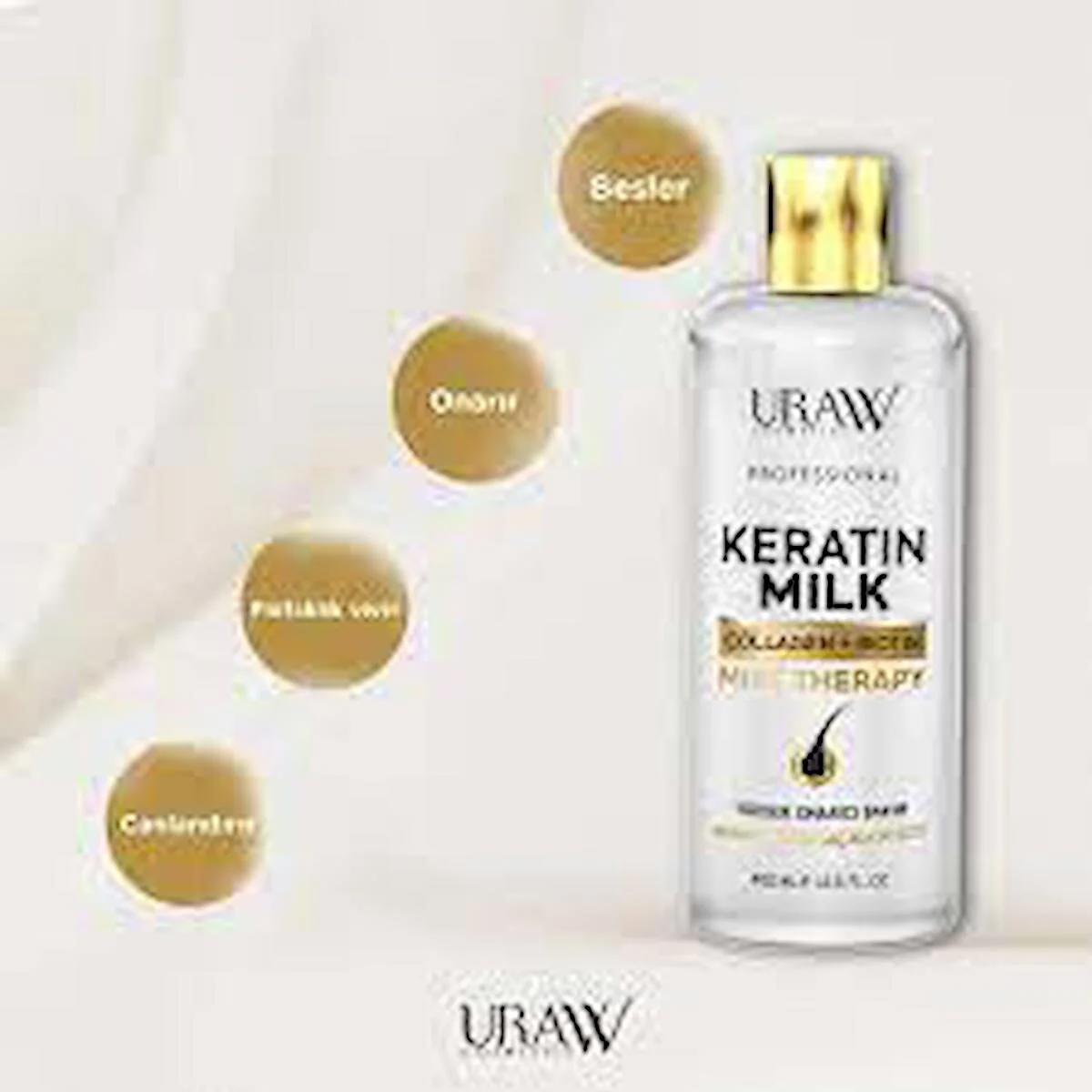 Uraw Keratin Sütü Collagen +biotin Içerikli Yoğun Onarıcı Bakım