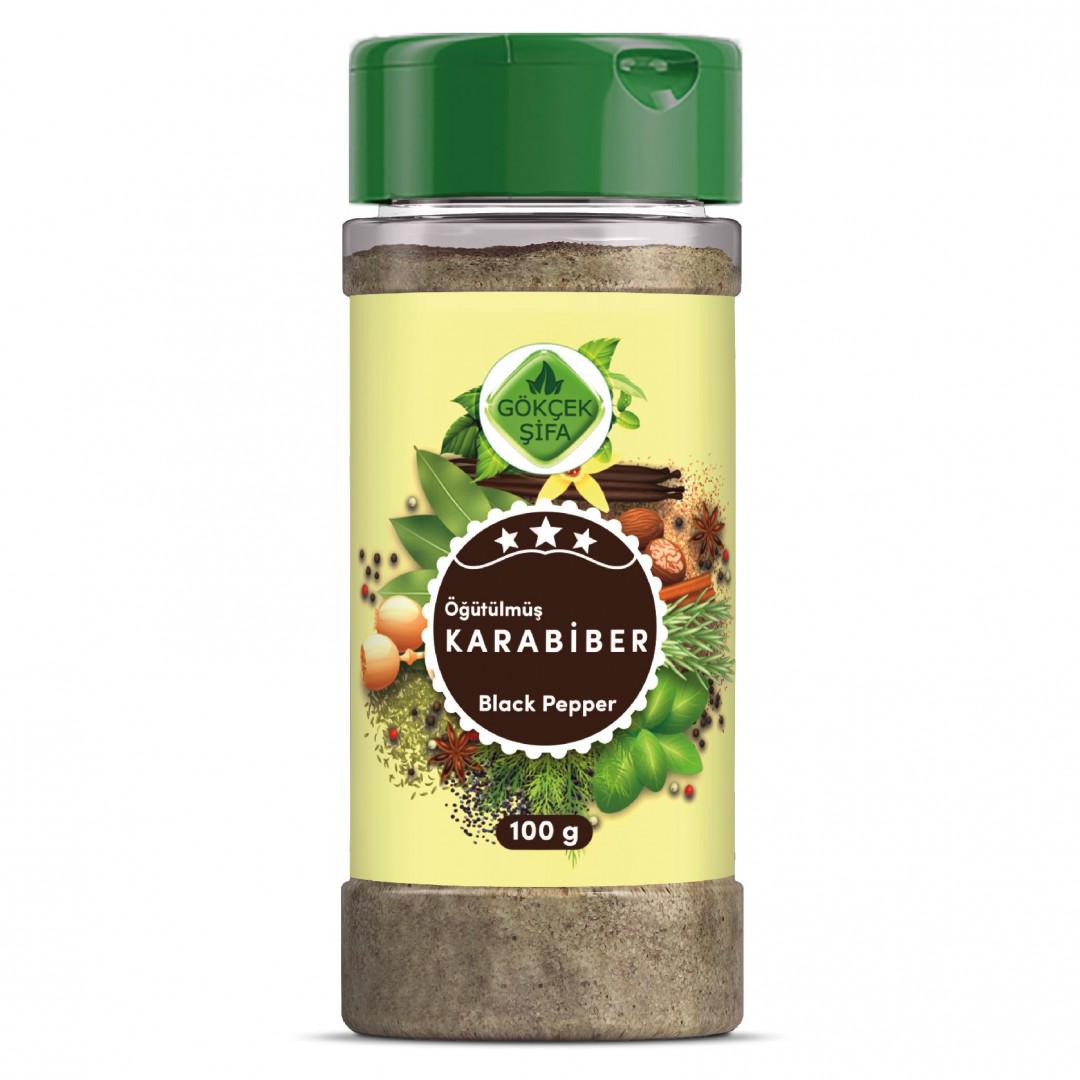 Öğütülmüş Karabiber (GROUND BLACK PEPPER) 100 Gr.