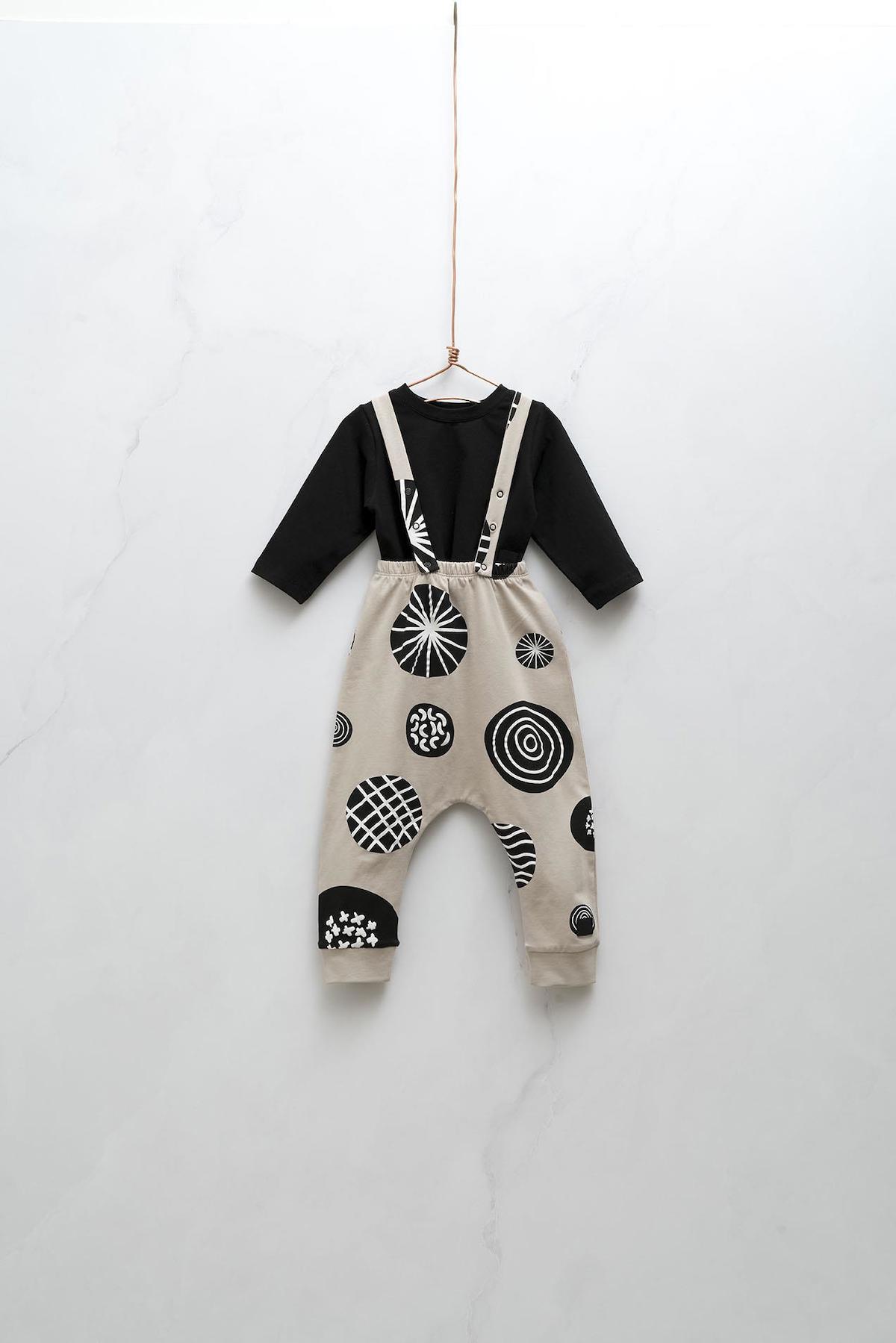 Moinoi Unisex Bebek Salopet Body 2'li Takım 50121