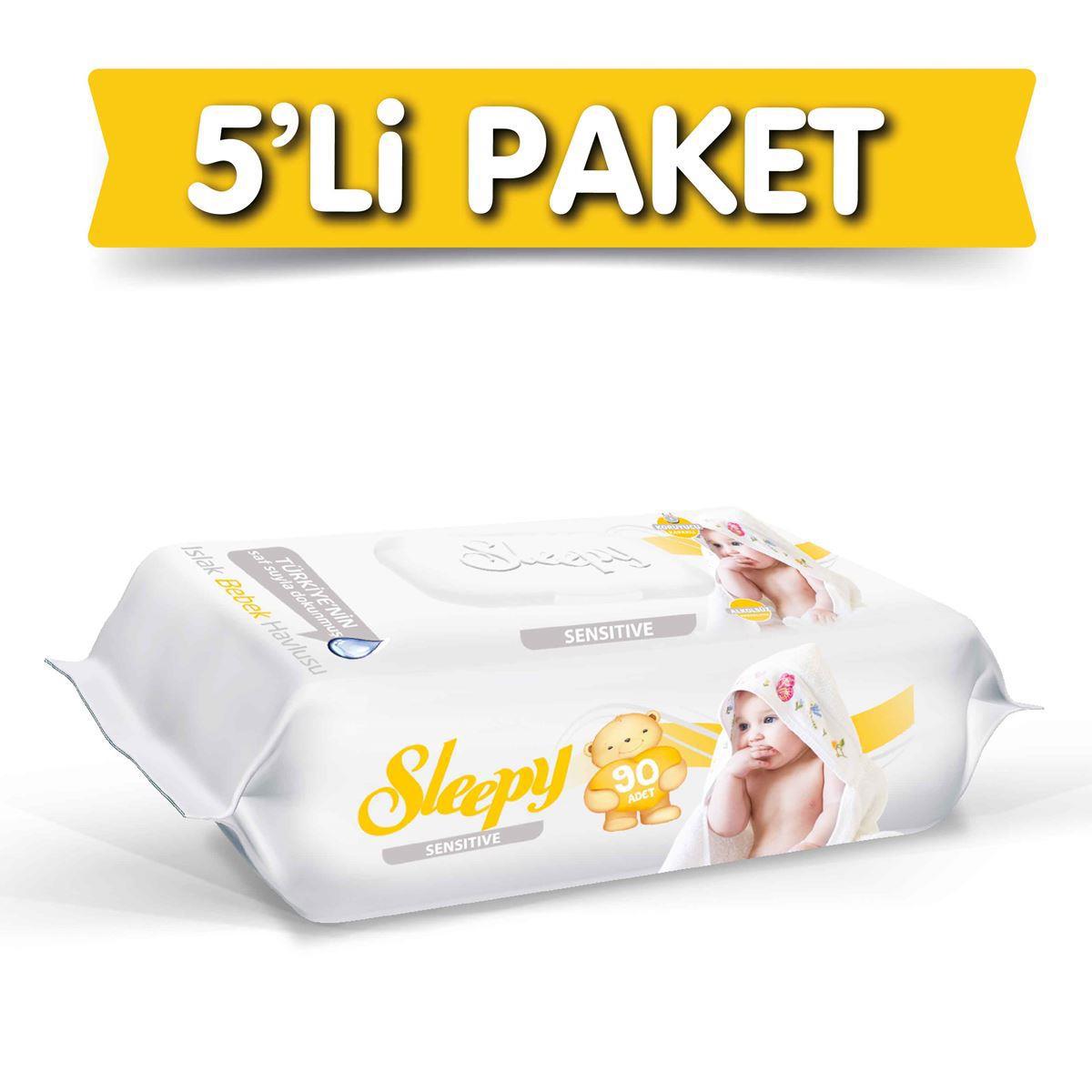 Sleepy Islak Havlu 5X90'lı Extra