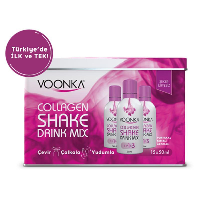 Voonka Beauty Collagen Shake Drink Mix 15 Saşe - Beyaz Üzüm