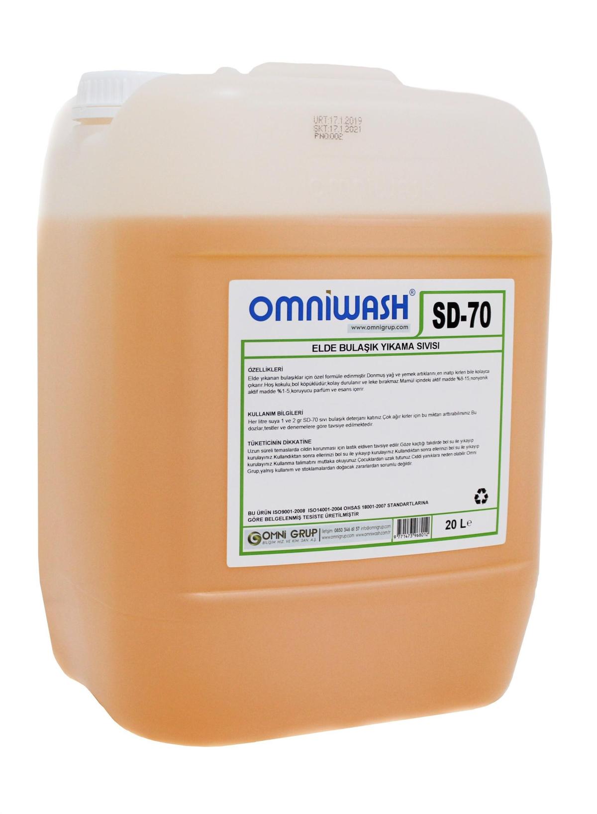 Omniwash SD-70 Sıvı Elde Yıkama Deterjanı 20 lt 