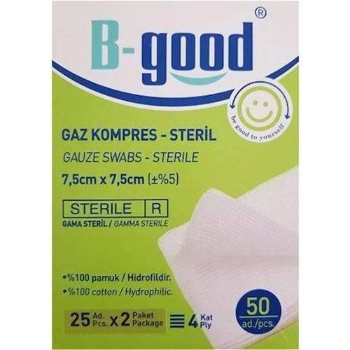 B Good Gaz Kompress 7,5cm x 7,5cm 50 Li