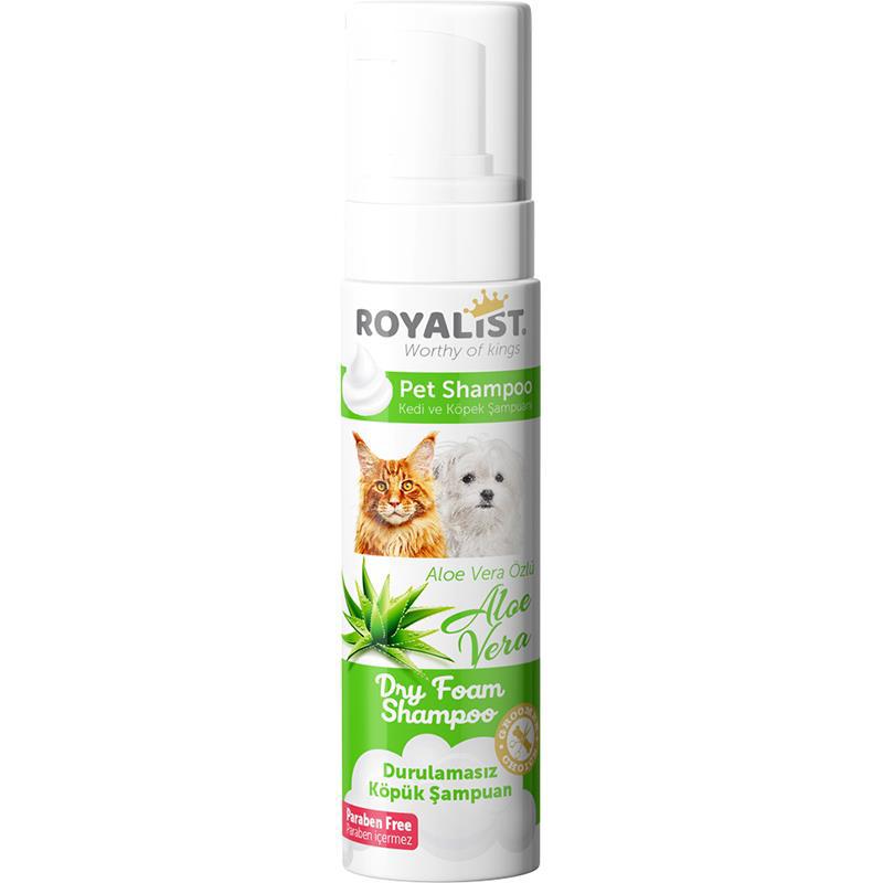 Royalist Aloe Vera Özlü Kedi ve Köpekler İçin Köpük Şampuan 200 Ml