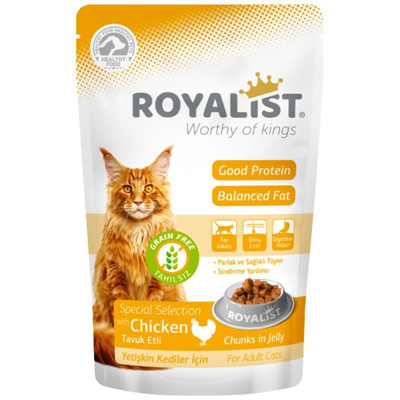 Royalist Tavuk Etli Jelly Konserve Yetişkin Kedi Maması 85 Gr