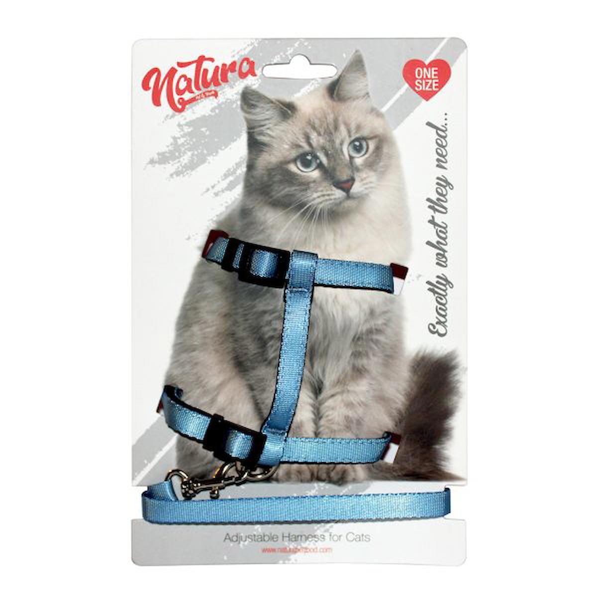 Natura Adult Cat Harness - Blue