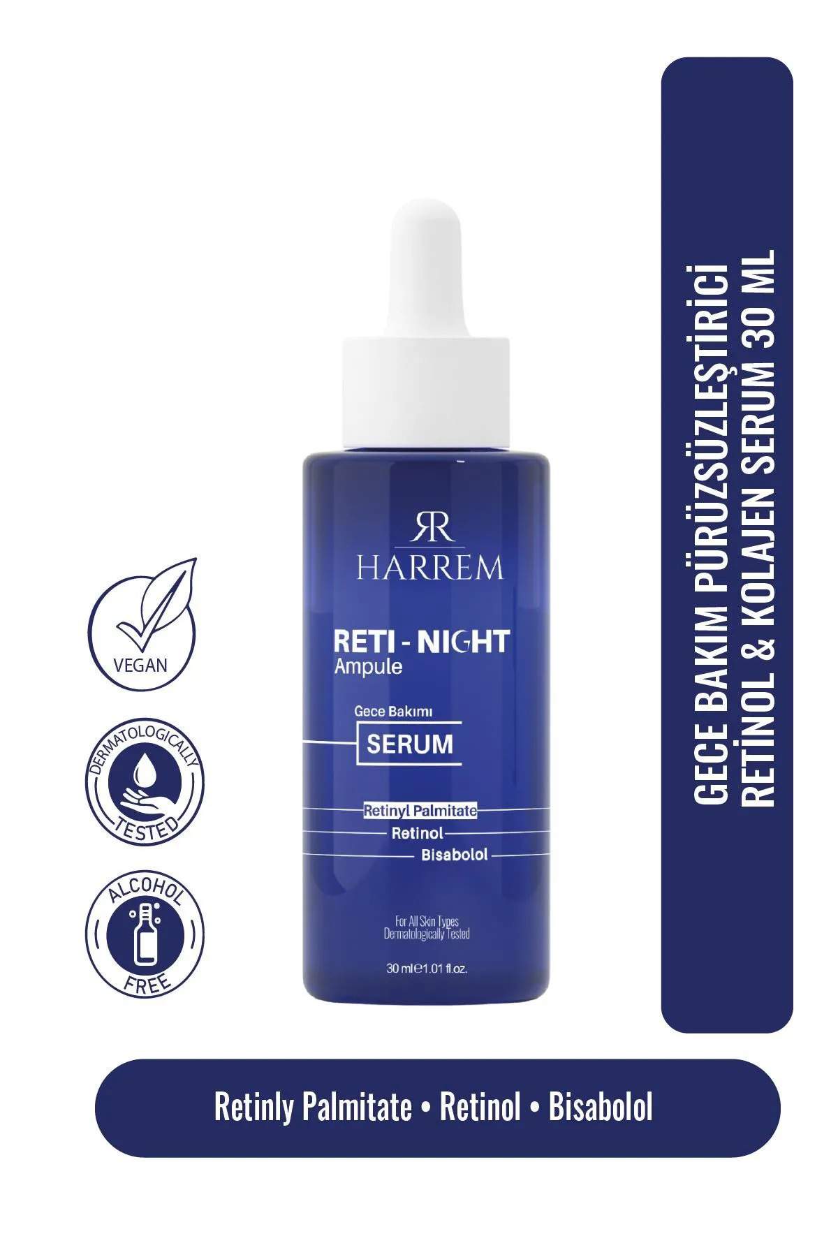 Harrem Reti-night Retinol Ve Kolajen Serum 30 ml