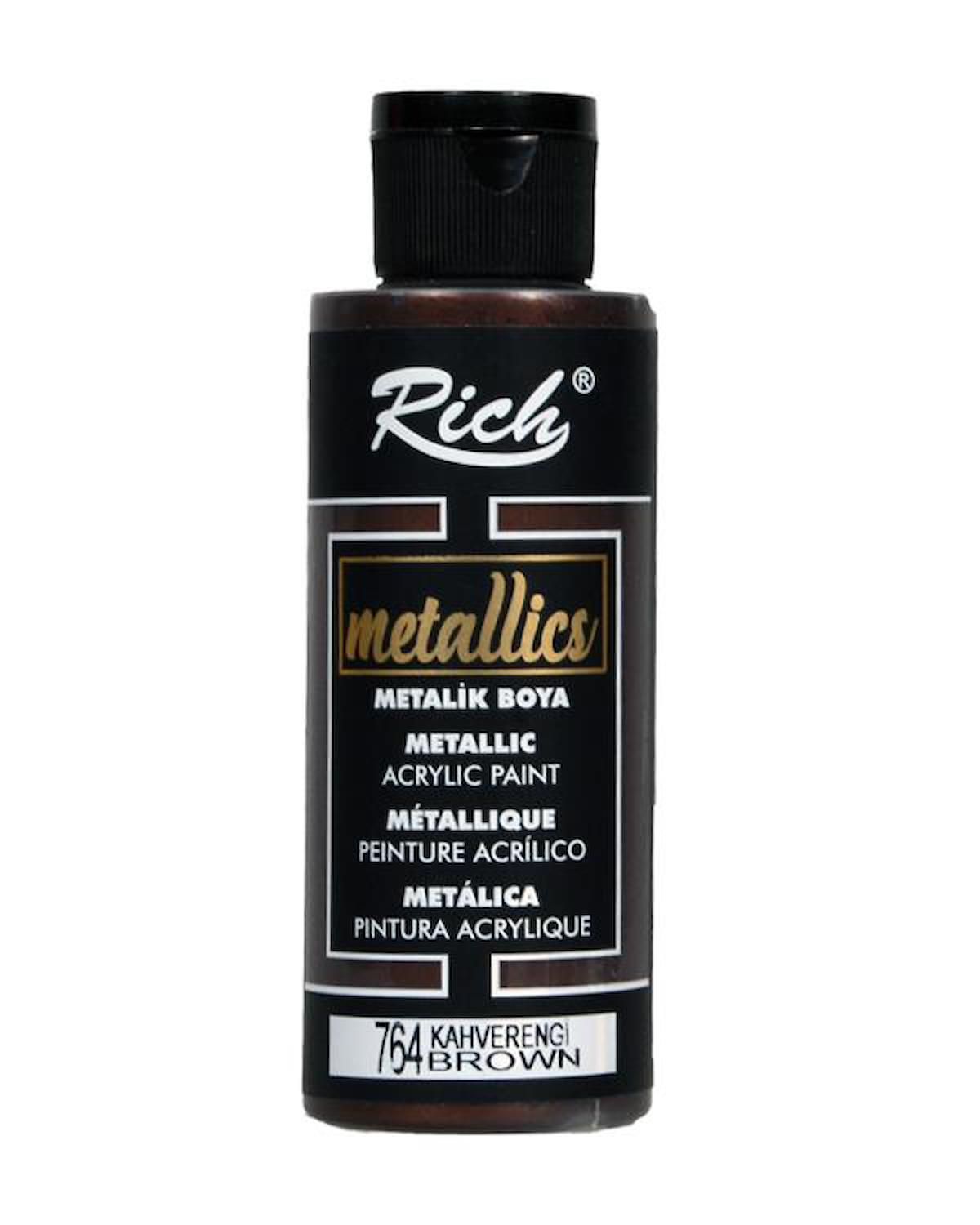 Rich Metalik Akrilik Boya Kahverengi 120ml