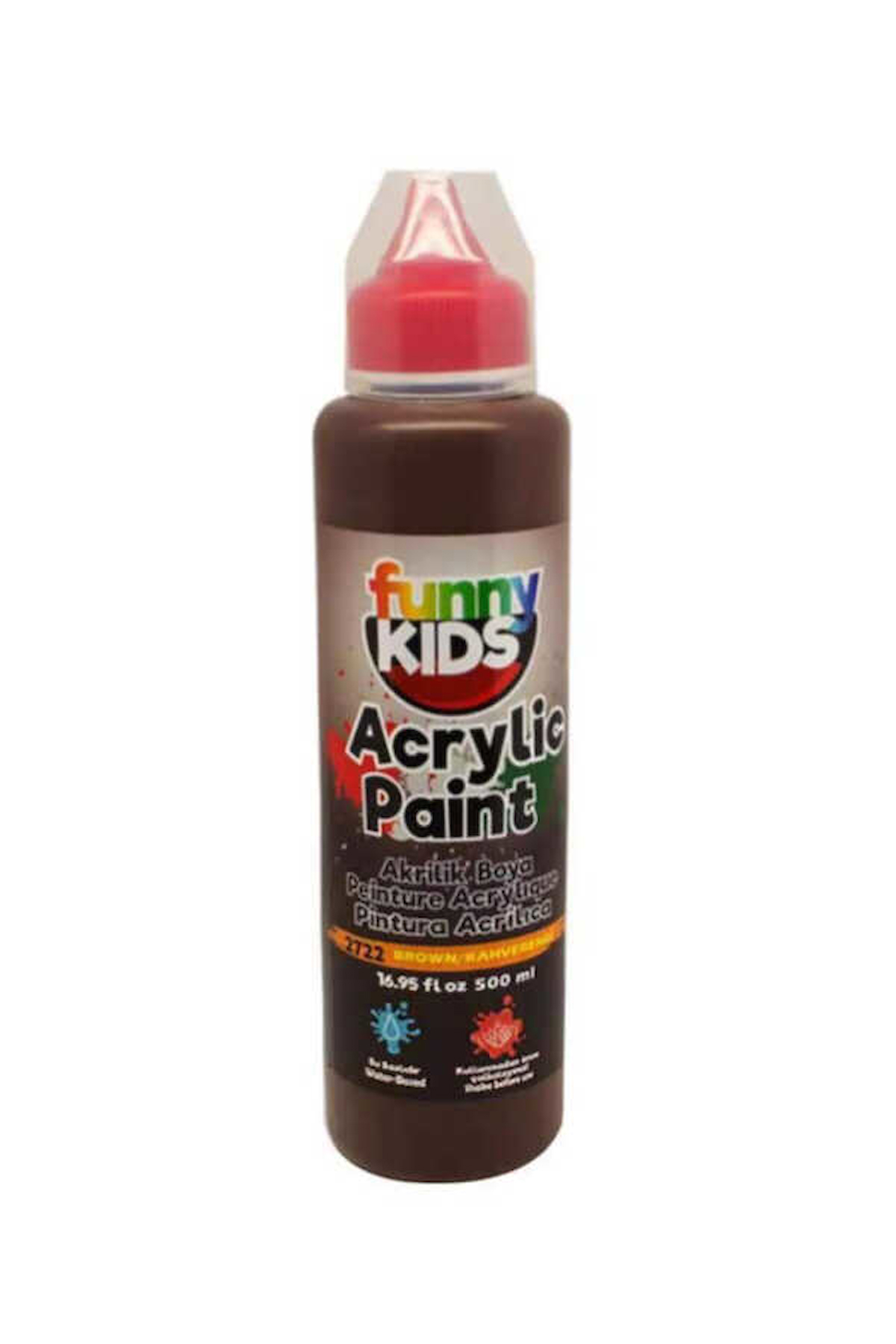 Funny Kids Akrilik Boya Kahve 500 ml