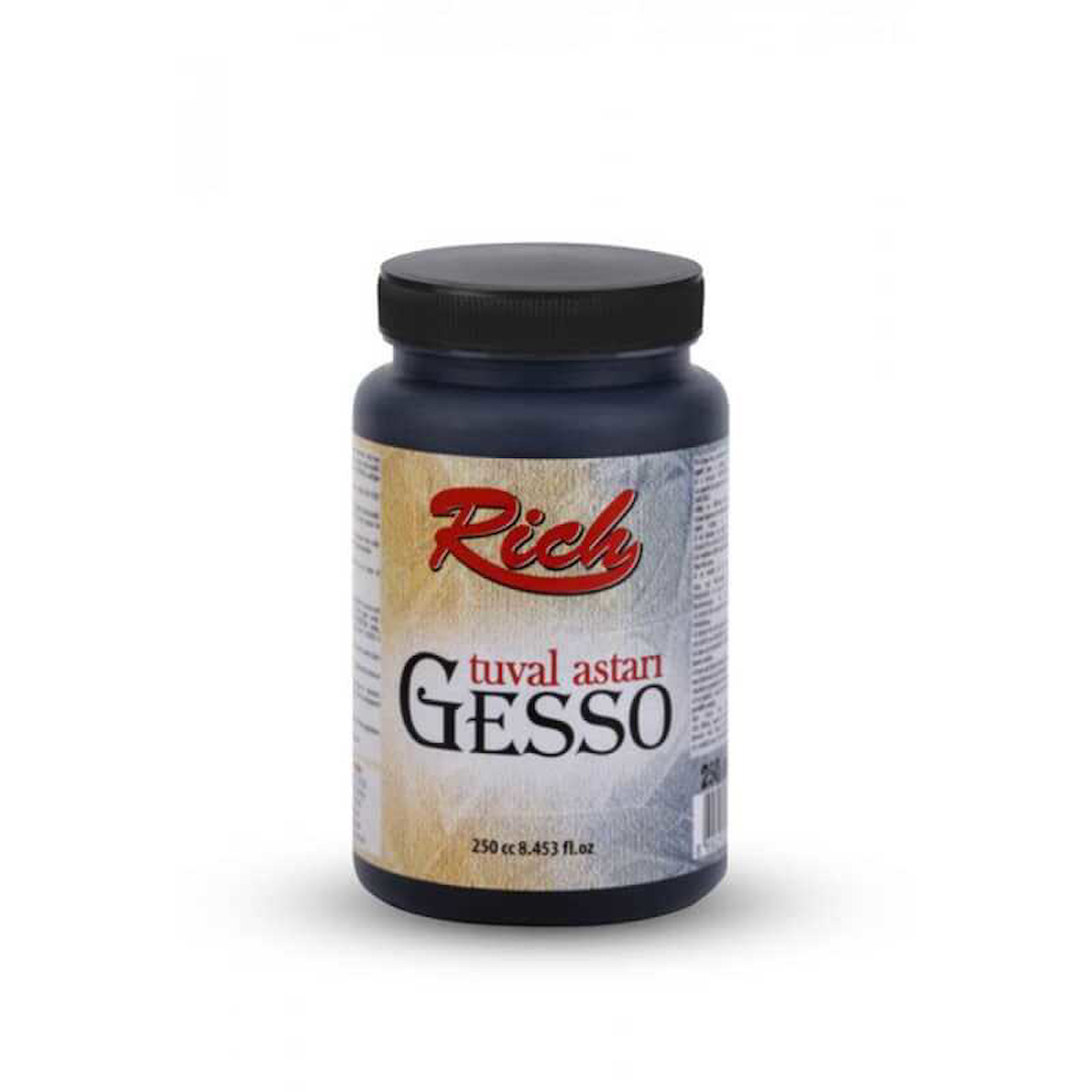 Rich Gesso 250cc Tuval Astarı Siyah /