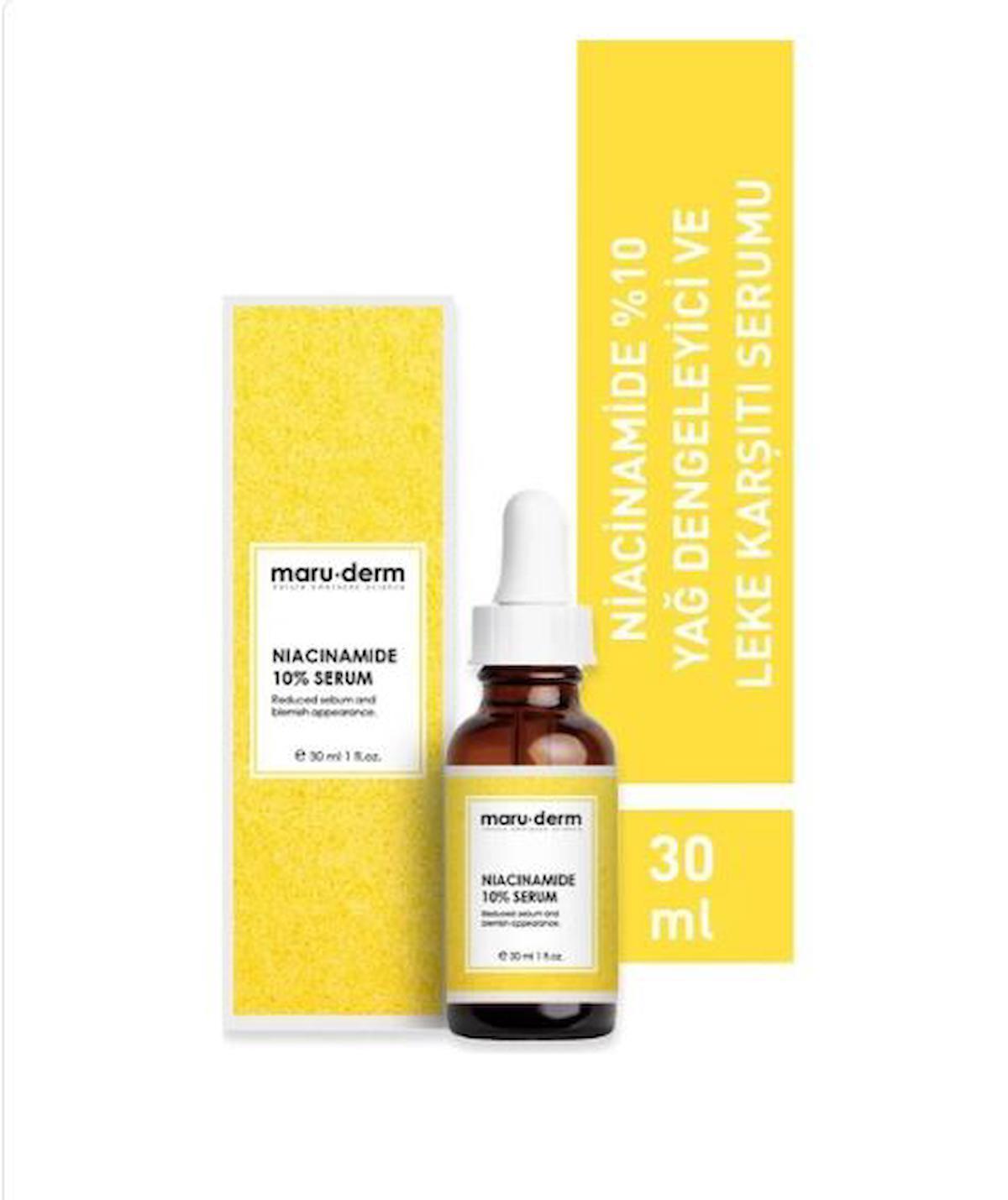 Maru.Derm Maruderm Niacinamide %10 + Hyalüronik Asit + Panthenol Cilt Bakım Serumu 30 ml